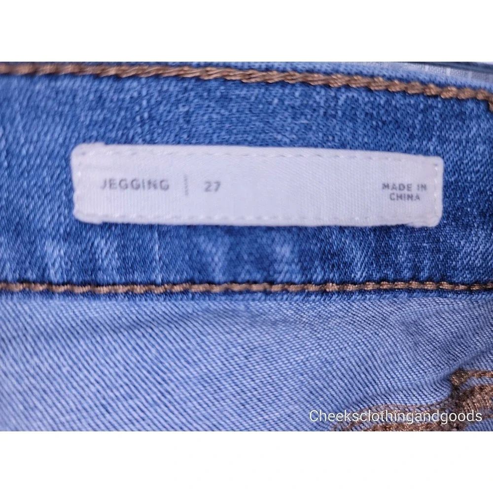 Pacsun Jegging Distressed Super Stretch Jeans Women's size 27 - Picture 7 of 9